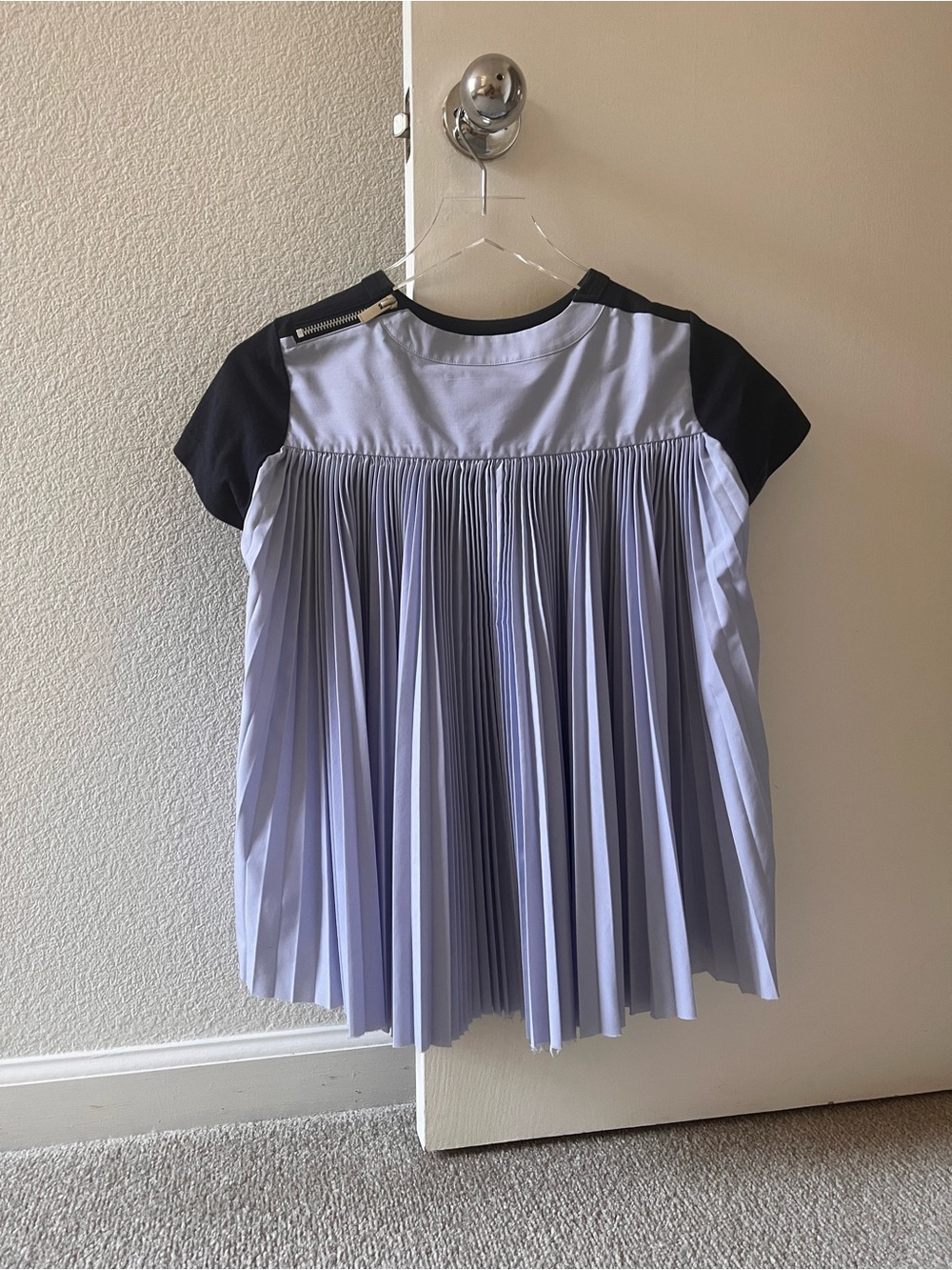 SACAI pleated t-shirt